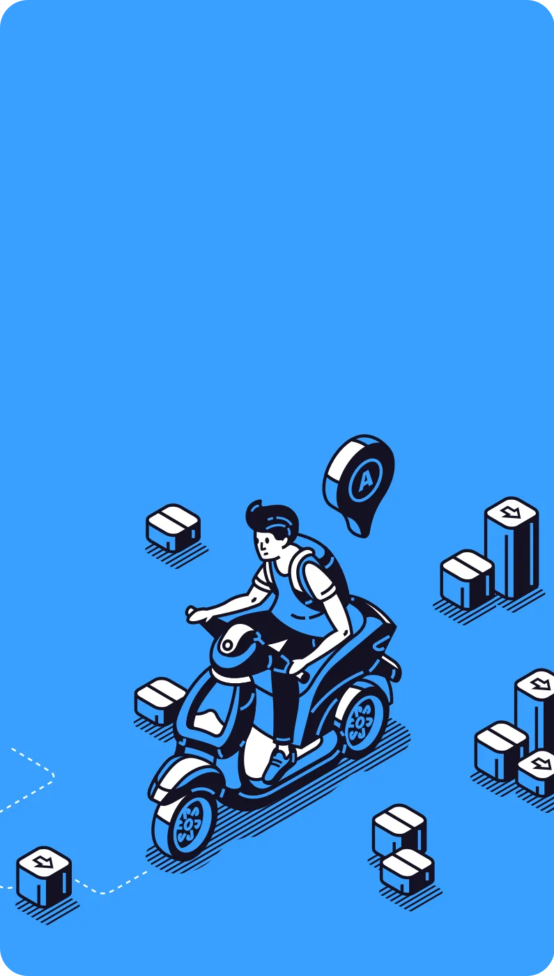 Courier on Moto